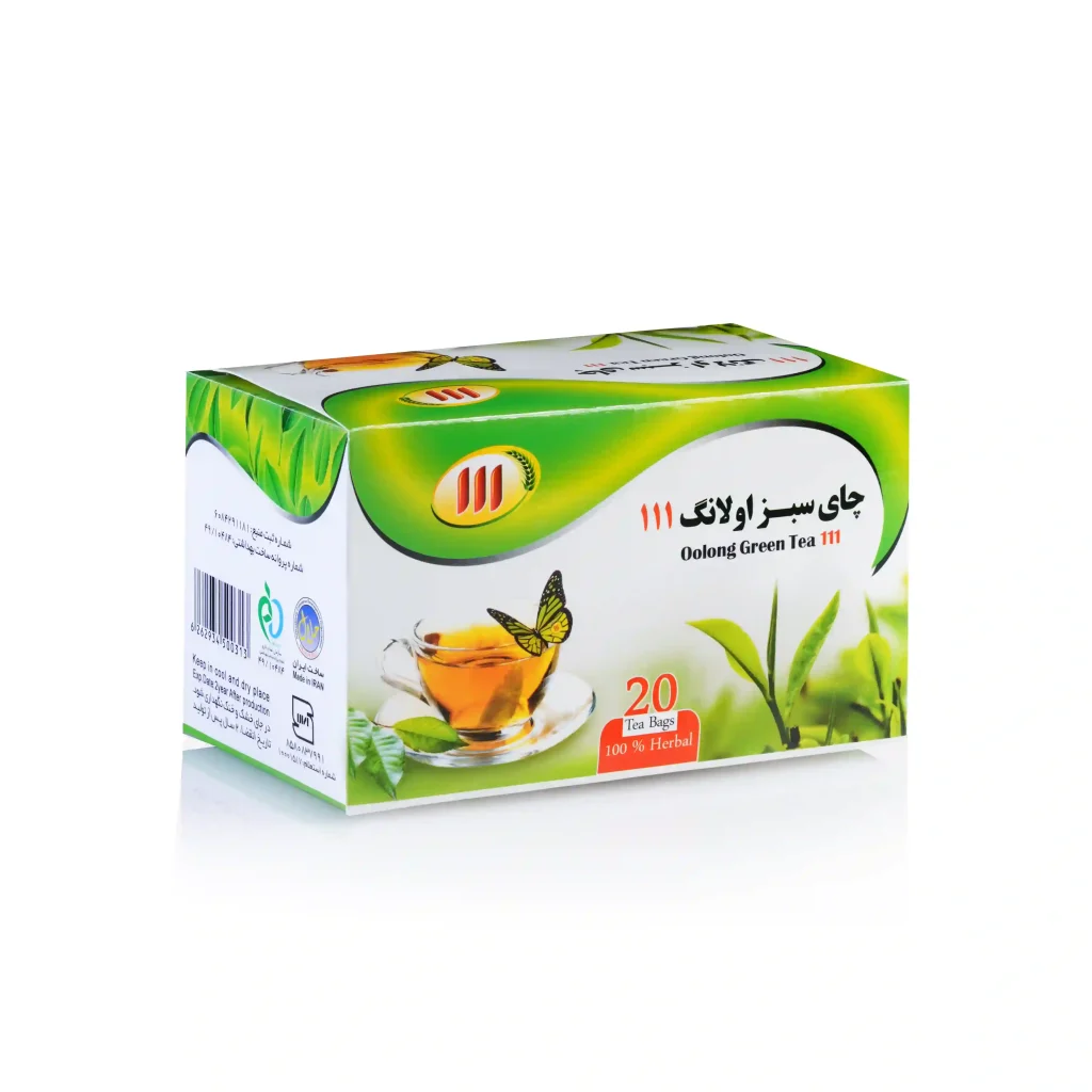 دمنوش چای سبز اولانگ 111 تی بگ 20 عددی