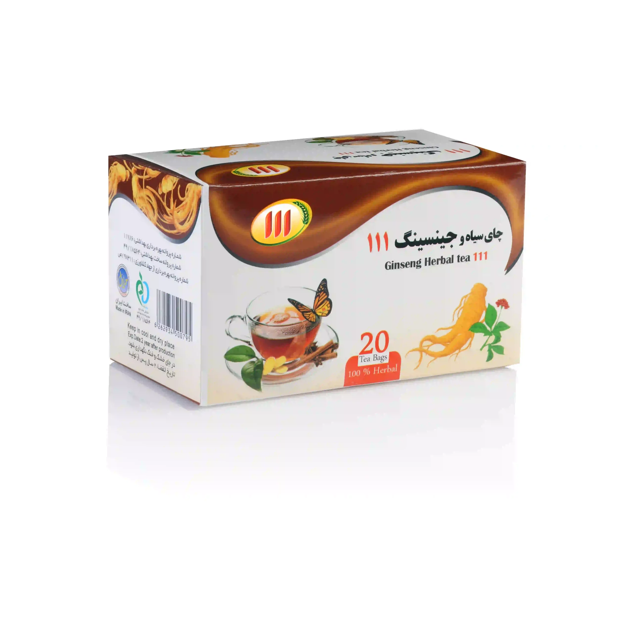 دمنوش جینسینگ 111 تی بگ 20 عددی